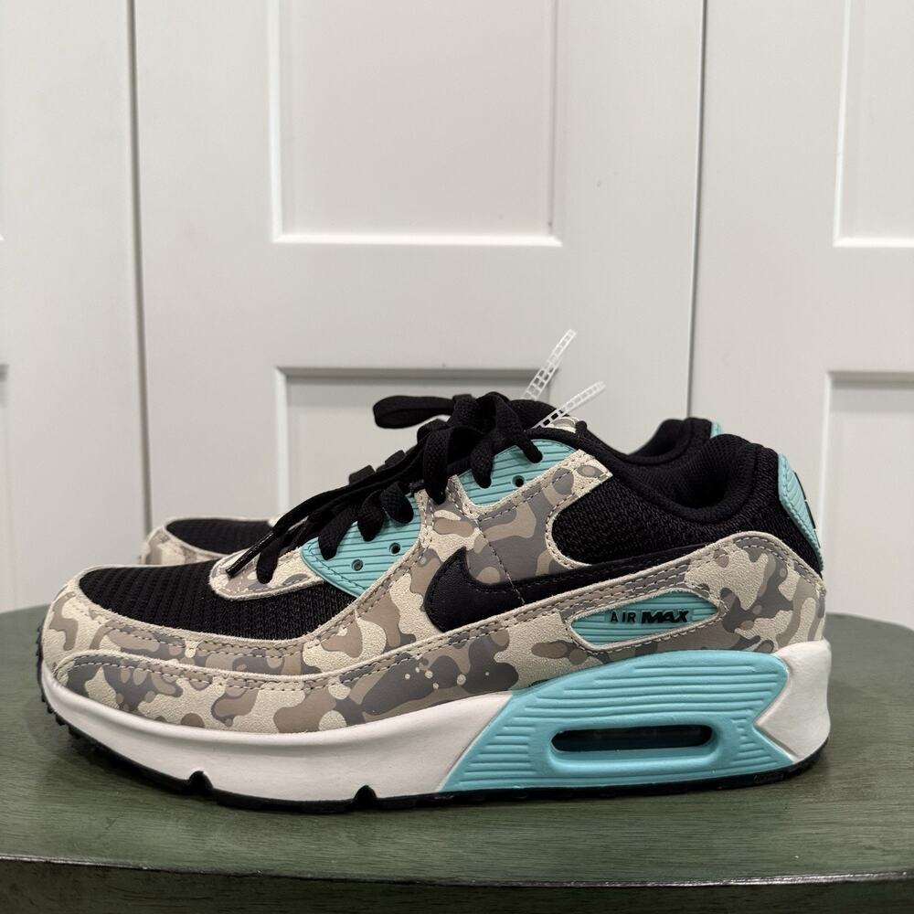 New Nike Air Max 90 GS "Camo Pack" Size 7Y IF3092-100